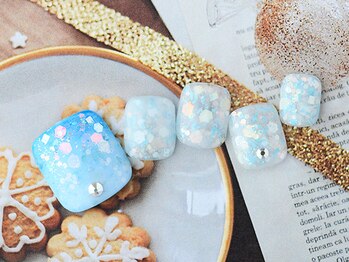 ダッシングディバ エキュート 立川店(DASHING DIVA)/ラメホロポップフットネイル