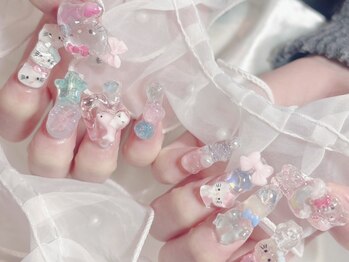 ミイネイル(Me nail)/うるうるネイル/ゴテゴテネイル