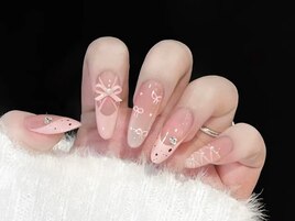 ロマンティックガーリーネイル