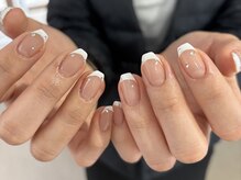 リリーネイル 大濠店(Lily nail)の雰囲気（ベース付きフレンチで春カラーデザインもGOOD♪）