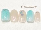 ブルーニュアンスネイル
