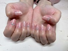 ネイルアンドアイラッシュサロン エスポアール(nail&eyelash salon espoir)/桜ネイル　75分コース