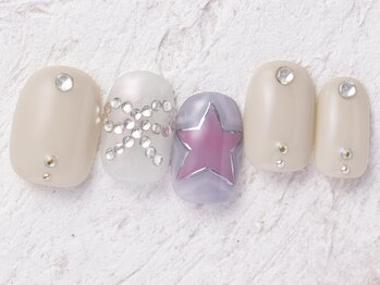 ジェミーネイル エビス(Jemiy nail ebisu)/個性派星リボン9600yen