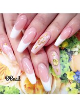 ビービーネイル(BB)/スクエアスカルプに王道フレンチ