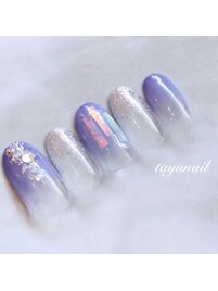 キラキラパープルネイル☆