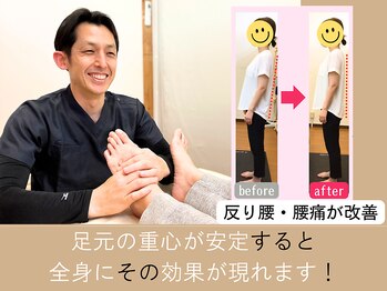 西宮かなで整体院/足指は地面と接する唯一の箇所