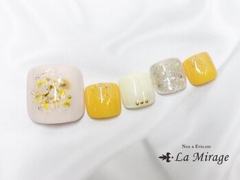 ネイルサロン ラミラージュ/春のフットネイル