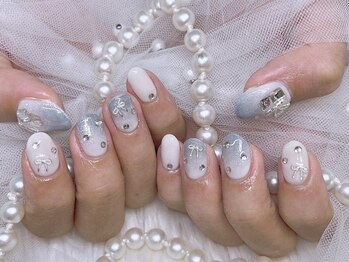 アリーズ(Allies)/水色 ちゅるん リボン 秋 冬