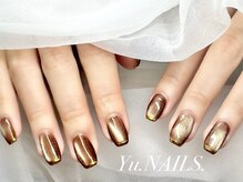 ユーネイルズ 恵比寿(Yu.NAILS.)/うる艶◎美爪ブラウンマグネット