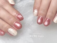 リッシュ トロワ(RICHE trois)/キラキラさくらネイル♪