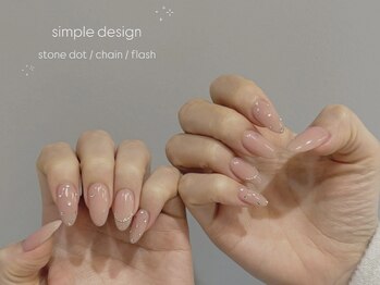 ランドネイル 天神(LANDNAIL)/シンプルドットネイル*○