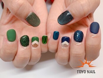 トヨネイル(TOYO NAIL)/質感MIXネイル☆