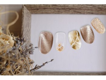 ファストネイル 大阪梅田店(FAST NAIL)/冬フット　べっ甲　【10779】