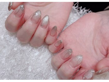 レアネイル 新宿(le'a nail)/マグネットグラデーションネイル