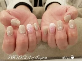 フラッシュ春ネイル