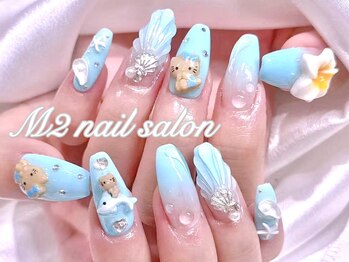 エムズ ネイルサロン(M2)/日焼けキティ人魚夏ネイル