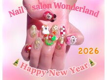 ワンダーランド(Wonderland)/2026お正月デザイン痛ネイル♪♪