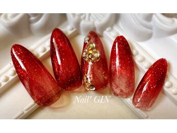 ネイル ジン(Nail' GIN)/【HAND】バレンタインネイル