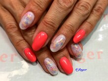 ジー フィンガー 千葉店(G)/ふんわりフラワーネイル