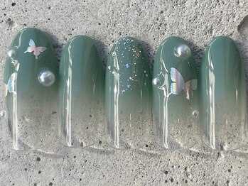 フリークネイル(FREAK Nail)/バタフライパールグラデ ¥8500
