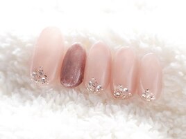 差し色マグネットネイル