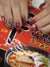 リボン/食べ物ネイル