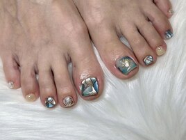 ガラス風ネイル♪byKobayashi