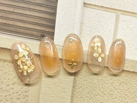 金木犀チークネイル♪