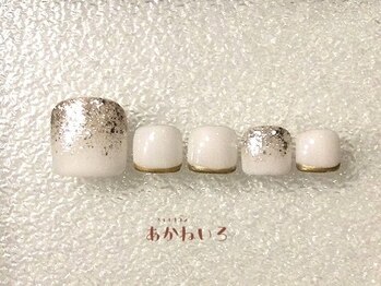 ネイルサロン あかねいろ/春夏 ラメグラデーション