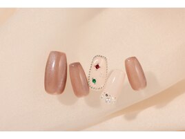 シンプルクリスマスネイル