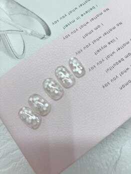 ネイルサロン アミ(Amie)/キラキラブライダルネイル