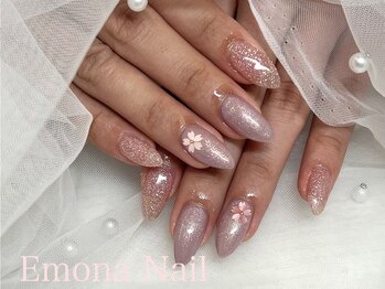 エモナネイル 博多駅前(Emona Nail)/季節を楽しむ桜デザイン