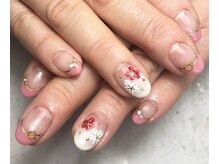 ヘアーアンドネイル ルシア(Hair&Nail Lucia)/シンプル！お正月ネイル！