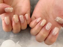 エムスラッシュ ネイル センター北店(M.SLASH)/ゆるふわツイードネイル