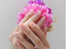 ネイルサロンミキ 横浜(MIKI)/キラキラネイル3Dフラワークリア