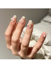 オマモリ ネイル 心斎橋店(omamori nail)/パールネイル
