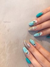 ネイル ドゥ 岡山駅前店(Nail Doux)/☆ドロップアートネイル☆