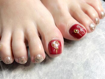 テラス(TERRACE)/冬のフットネイル