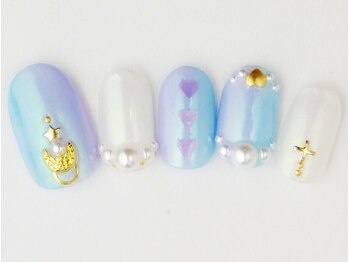 ネイルサロン ドレリッチ 大宮店(drerich)/ゆめかわオーロラヴェール