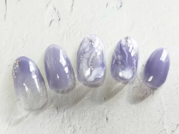 フレイムス アイラッシュ アンド ネイル(FRAMES)/大人ニュアンス★パープル