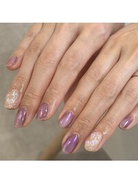 マグネット×ミラーネイル