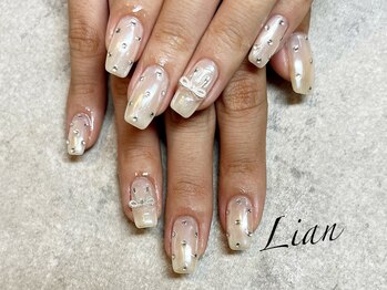 リアン 京都四条河原町店(Lian)/ホワイトオーロラネイル