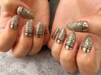 エムスラッシュ ネイル センター北店(M.SLASH)/パラジェル キラキラネイル