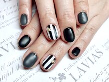 プロフェッショナル ネイルサロン ラヴィアス(LAVIAS)/【ジェル】ワンカラ＋アート２本