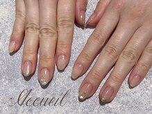 アクイユ 銀座店(ACCUEIL)/ミラーフレンチネイル