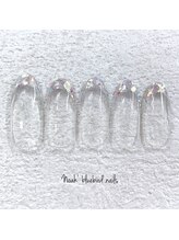 ノアブルーバードネイルズ(Noah' bluebird .nails)/人気上昇ガラスフレンチ