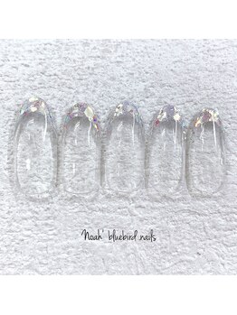 ノアブルーバードネイルズ(Noah' bluebird .nails)/人気上昇ガラスフレンチ