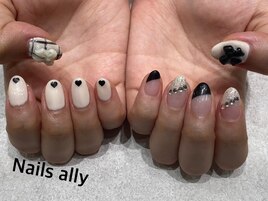 リボン×ハート×ホログラム×秋