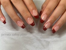 ピノ(pino)/お客様ネイル☆ボルドーフレンチ