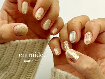 アントレッド(entraide)/冬ネイル